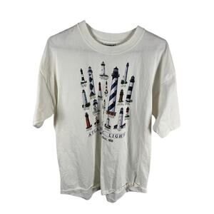 Womens Lighthouse Themed Glidian XL Bar Harbor Maine (o7)